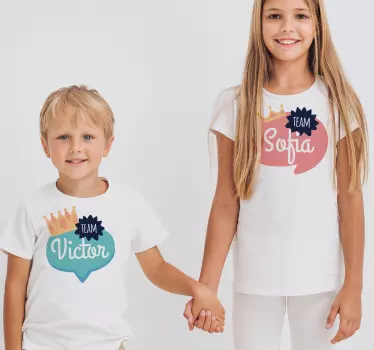 T-shirt bulle team prénom personnalisable - TenStickers