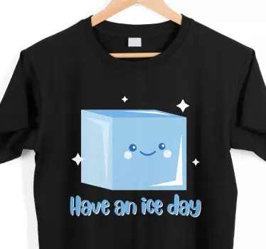 T-shirt de conception de citation amusante de glaçon - TenStickers