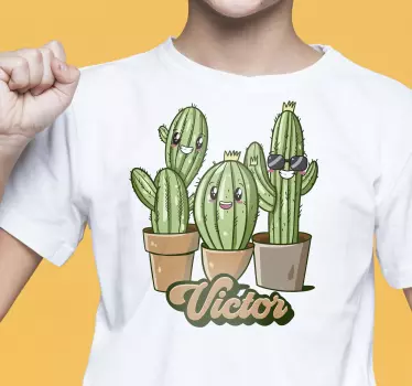 T-shirt enfant famille cactus - TenStickers