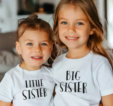 Tee-shirt enfant grande et petite soeur - TenStickers