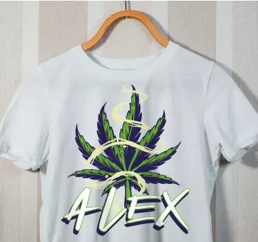 t-shirt graffiti illustration cannabis - TenStickers