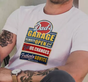 Tee-shirt panneau publicitaire vintage - TenStickers