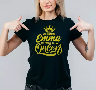 T-shirt personnalisé appelez-moi reine - TenStickers