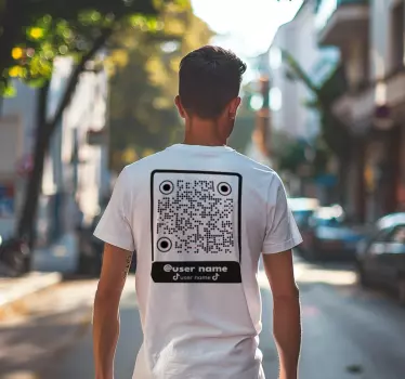 T-shirt QR code Tiktok - TenStickers