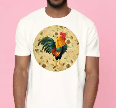 T-shirts affichage de coq coloré - TenStickers