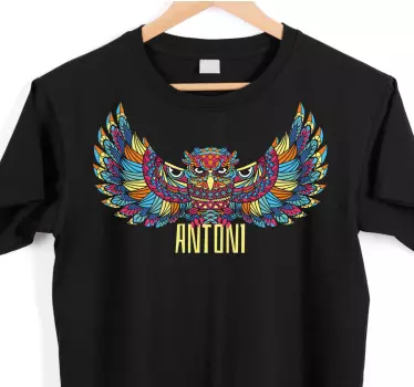 T-shirts ailes de hibou colorées - TenStickers