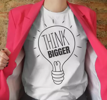 T-shirts ampoule de phrase motivante - TenStickers