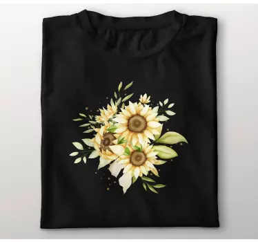T-shirts arrangement floral de tournesols - TenStickers