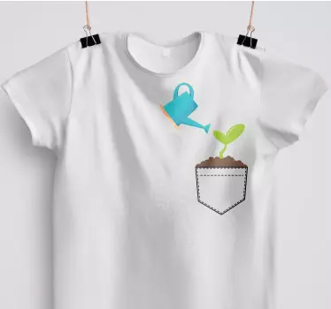 T-shirts arrosoir et plante - TenStickers