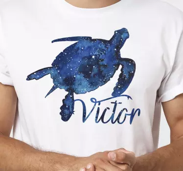 T-shirts art de la tortue cosmique - TenStickers