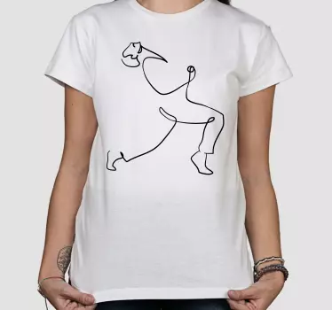 T-shirts art linéaire astucieusement stylisé - TenStickers