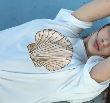 T-shirts attrait graphique coquillage - TenStickers