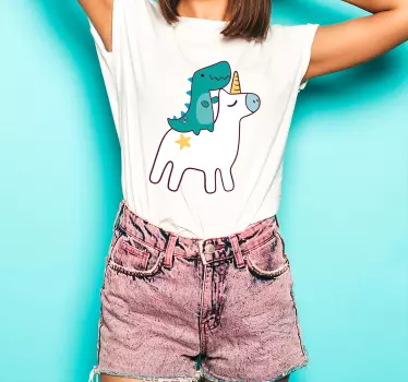 T-shirts aventure de licorne fantaisiste - TenStickers