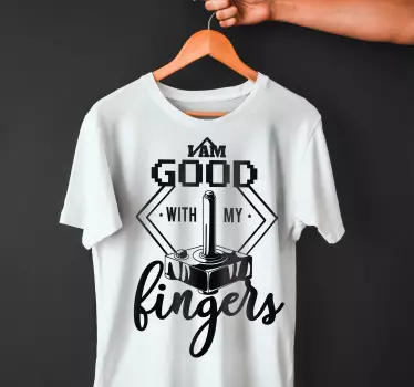 T-shirts bien avec mes doigts - TenStickers
