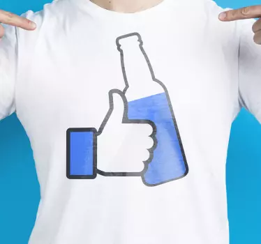 T-shirts boisson thumbs up - TenStickers