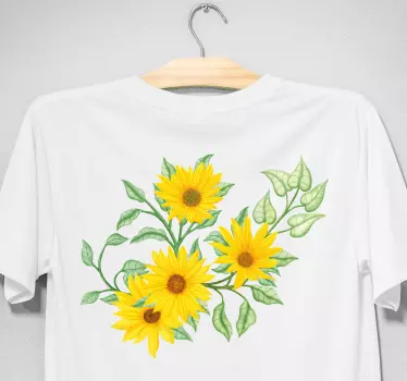 T-shirts bouquet floral ensoleillé - TenStickers