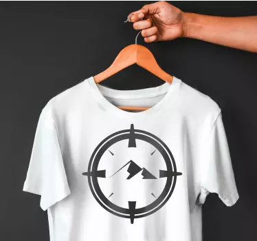 T-shirts boussole d'aventure en montagne - TenStickers