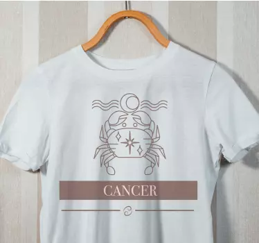 T-shirts cancer du zodiaque crabe - TenStickers