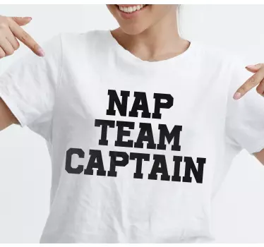 T-shirts capitaine de l'équipe de sieste - TenStickers