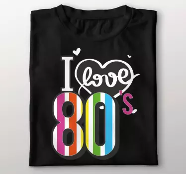 T-shirts célébration colorée des années 80 - TenStickers