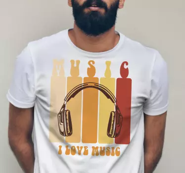 T-shirts célébration des vibes musicales - TenStickers