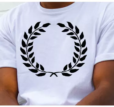 T-shirts cercle de feuilles de laurier - TenStickers