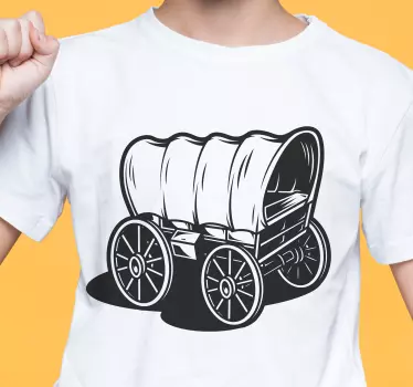 T-shirts chariot couvert vintage - TenStickers