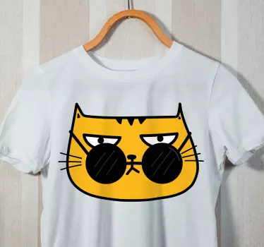 T-shirts chat cool avec lunettes de soleil - TenStickers