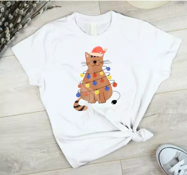 T-shirts chat mignon noël - TenStickers