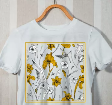 T-shirts motif à motifs floraux - TenStickers