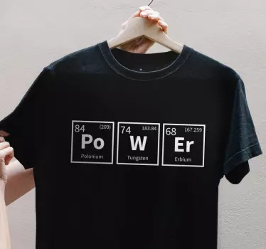 T-shirts chimie Élémentaire puissante - TenStickers