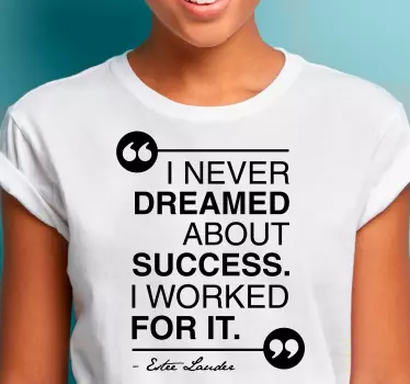T-shirts citation d'état d'esprit de réussite - TenStickers