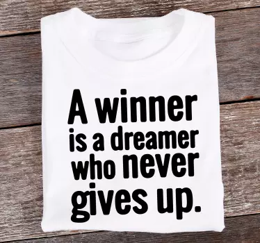 T-shirts citation inspirante - TenStickers