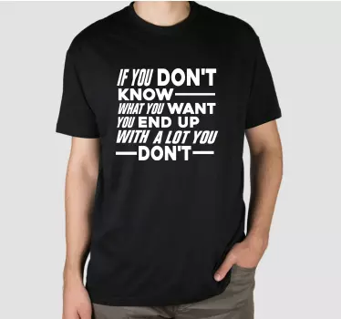 T-shirts citation motivante puissante - TenStickers