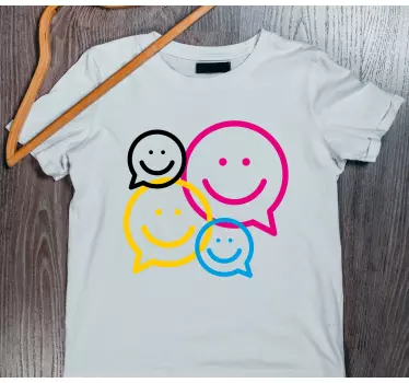 T-shirts collection visages joyeux - TenStickers