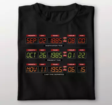 T-shirts compte à rebours voyage dans le temps - TenStickers