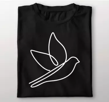 T-shirts contour d'oiseau minimaliste - TenStickers