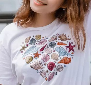 T-shirts coquillages et Étoiles - TenStickers