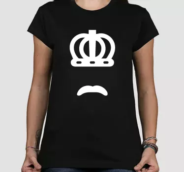 T-shirts couronne et moustache graphique - TenStickers