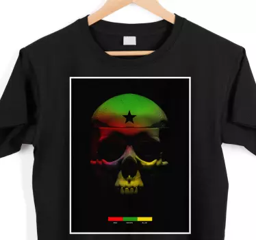 T-shirts crâne avec couleurs - TenStickers