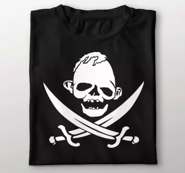 T-shirts crâne de pirate effrayant - TenStickers