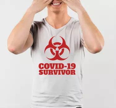 T-shirts déclaration de survivant du covid-19 - TenStickers