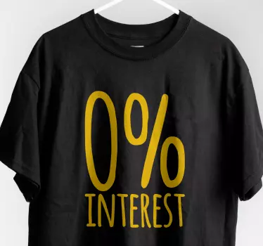 T-shirts déclaration d'intérêt à 0% - TenStickers