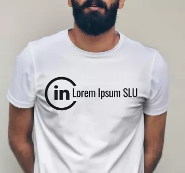 T-shirts compte linkedin personnalisé - TenStickers