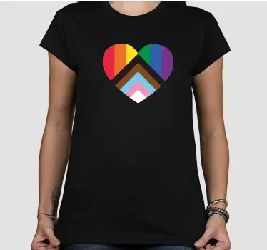 T-shirts design de cœur coloré - TenStickers
