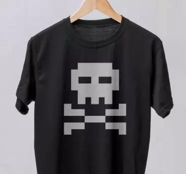 T-shirts design de crâne pixélisé - TenStickers