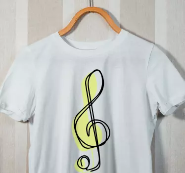 T-shirts design de note musicale - TenStickers