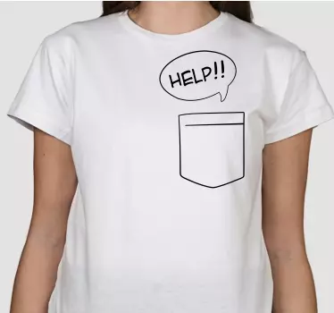 T-shirts design de poche aide - TenStickers