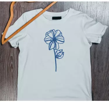 T-shirts design Élégance florale - TenStickers