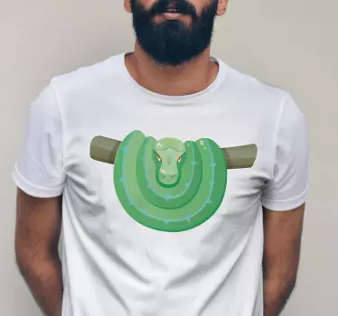 T-shirts design en serpent vert - TenStickers